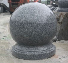 定做優(yōu)質(zhì)花崗巖路障大理石球形精準(zhǔn)紅外線加工 星子義門(mén)石材批發(fā)