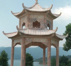 廠家定制雕刻石亭 高品質(zhì)景觀石涼亭 廣場(chǎng)園林石涼亭雕刻